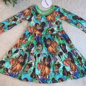 NWT Showstoppers Jungle Book Bamboo Twirl Dress 2T Disney